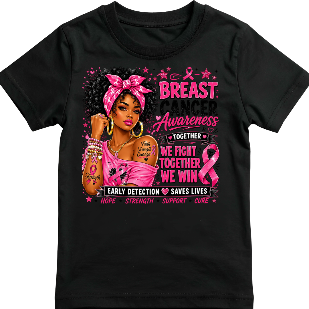 Breast Cancer Awareness Tee | Free 20oz Tumbler Included | My Area Elev8d