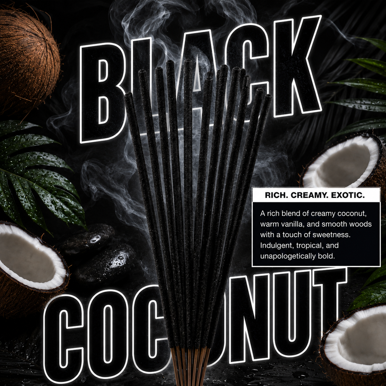 Black Coconut Incense