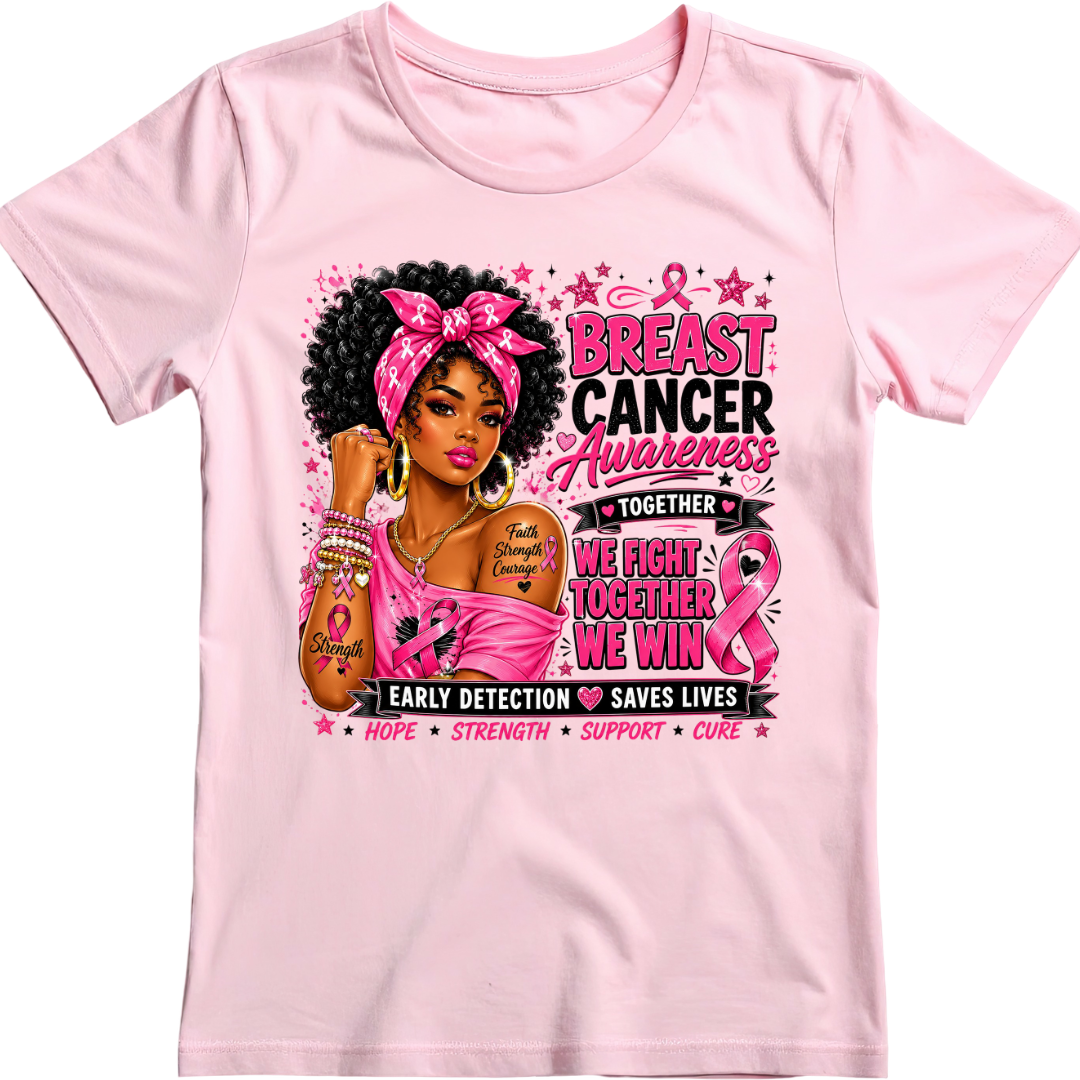 Breast Cancer Awareness Tee | Free 20oz Tumbler Included | My Area Elev8d