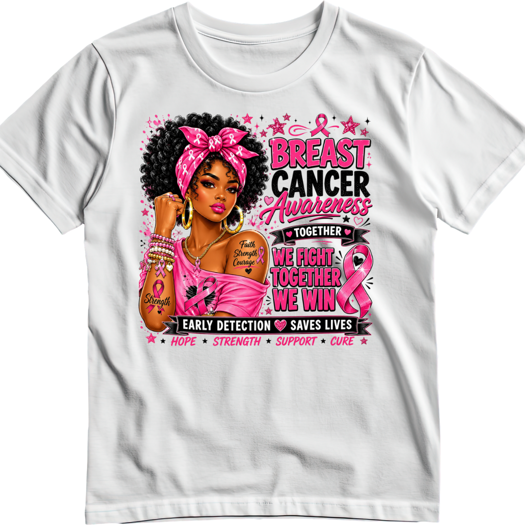 Breast Cancer Awareness Tee | Free 20oz Tumbler Included | My Area Elev8d