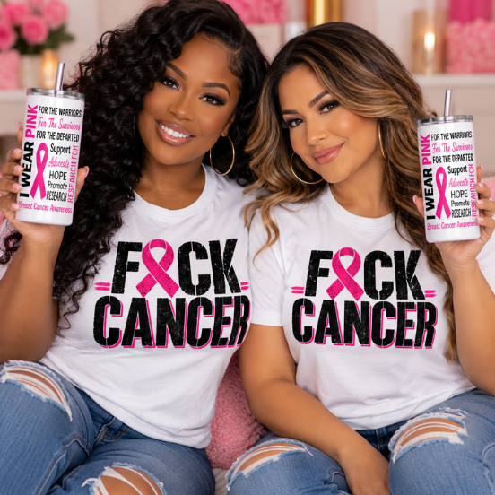 Breast Cancer Awareness Tee | Free 20oz Tumbler Included | My Area Elev8d